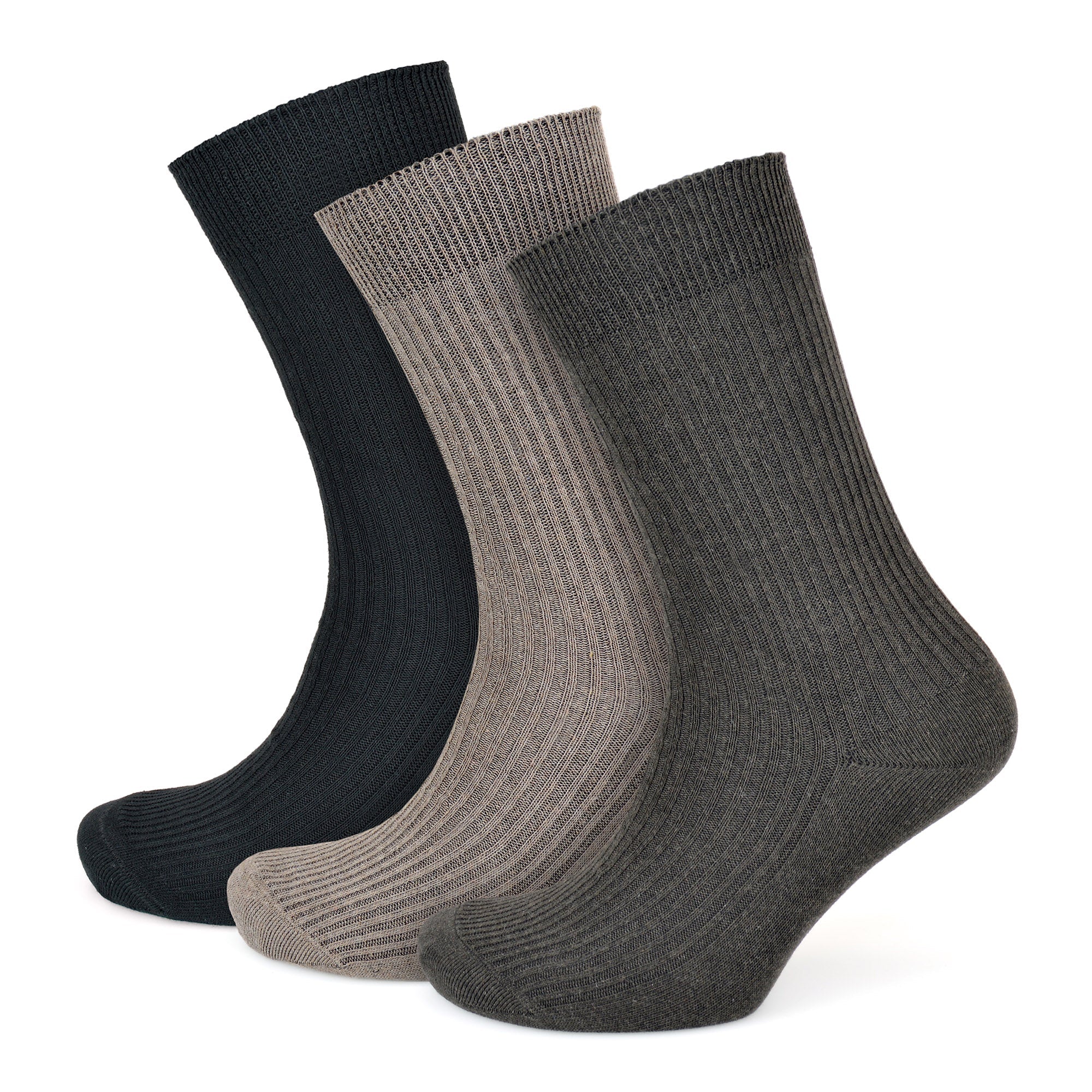 Tom Franks 3 Pairs Non Elasticated Socks