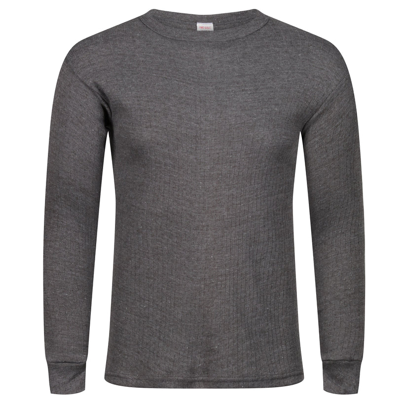 Mens Thermal Long Sleeve T-Shirt Warm Base Layer Heat Retention Top - QHA UK