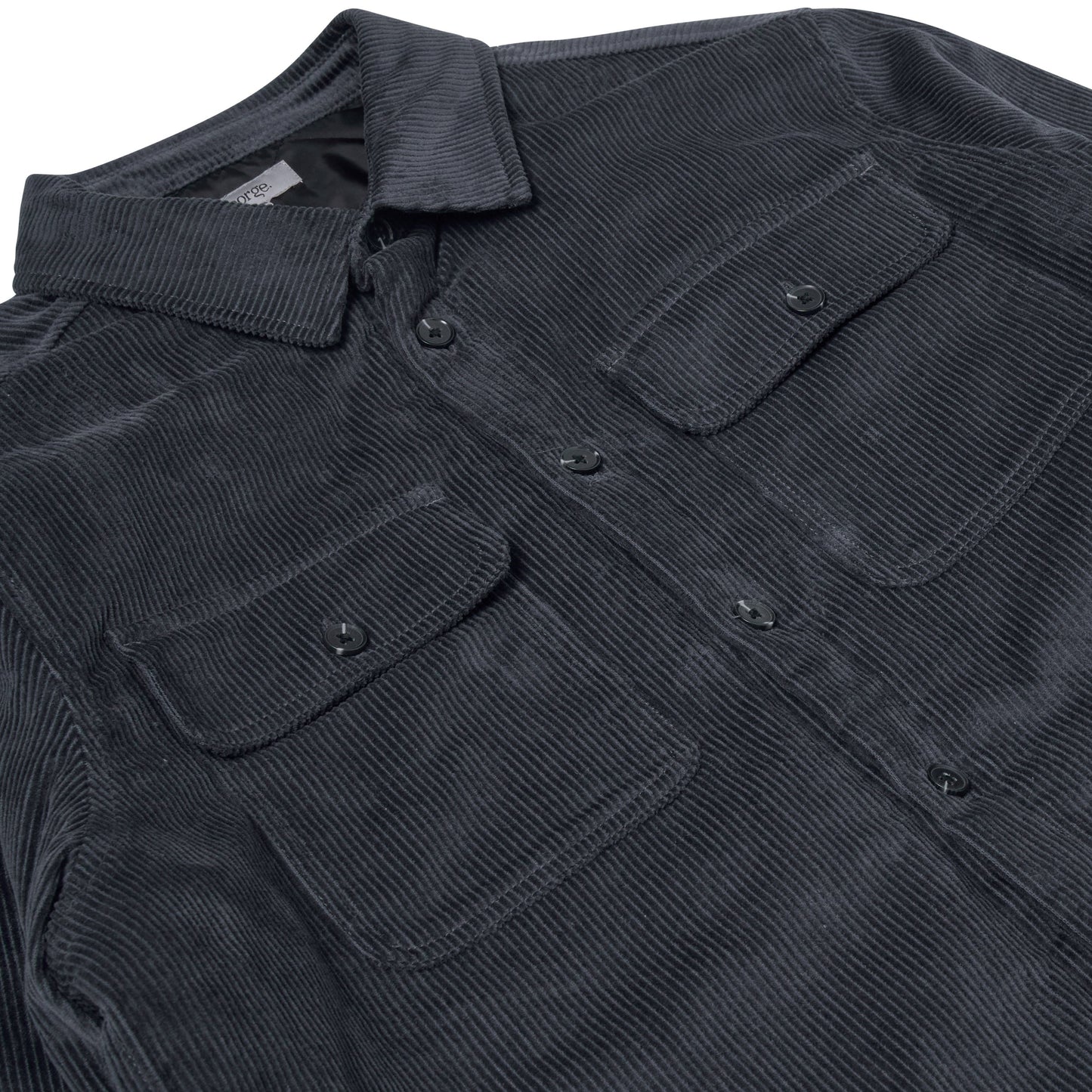 Corduroy Padded Jacket With Pockets - QHA UK