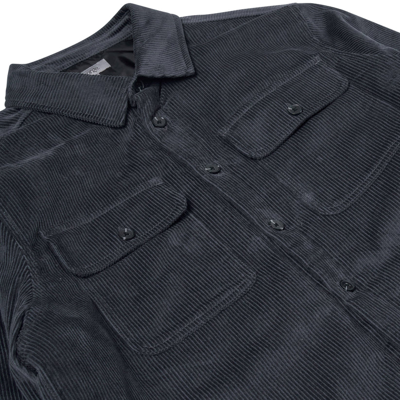 Corduroy Padded Jacket With Pockets - QHA UK