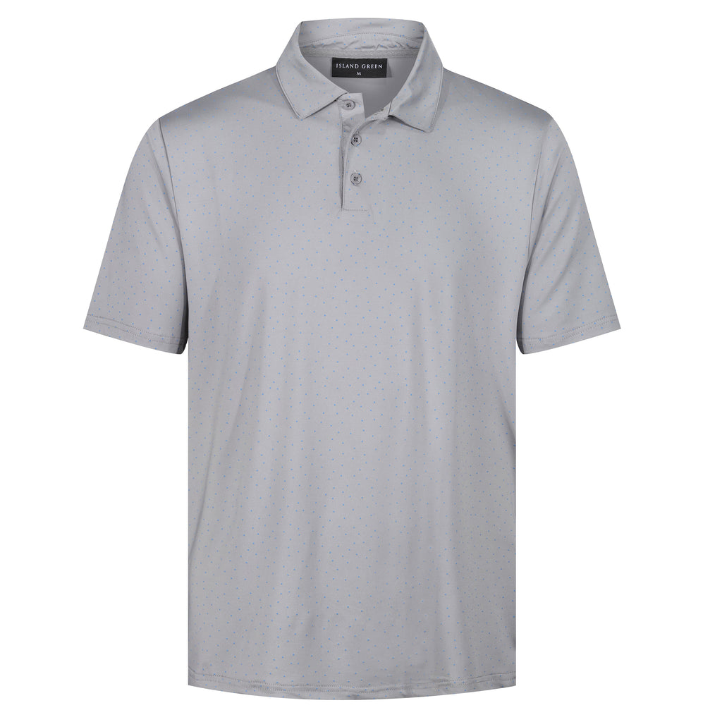 Mens Golf Polo Shirt Stretch Breathable Quick Dry Sports Casual Top - QHA UK