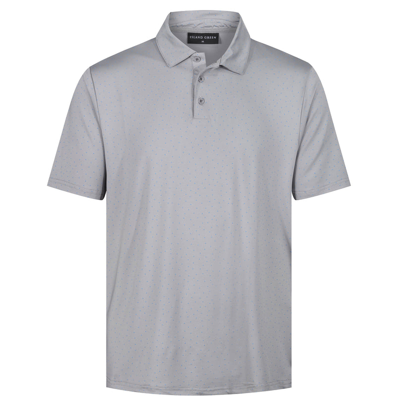 Mens Golf Polo Shirt Stretch Breathable Quick Dry Sports Casual Top - QHA UK