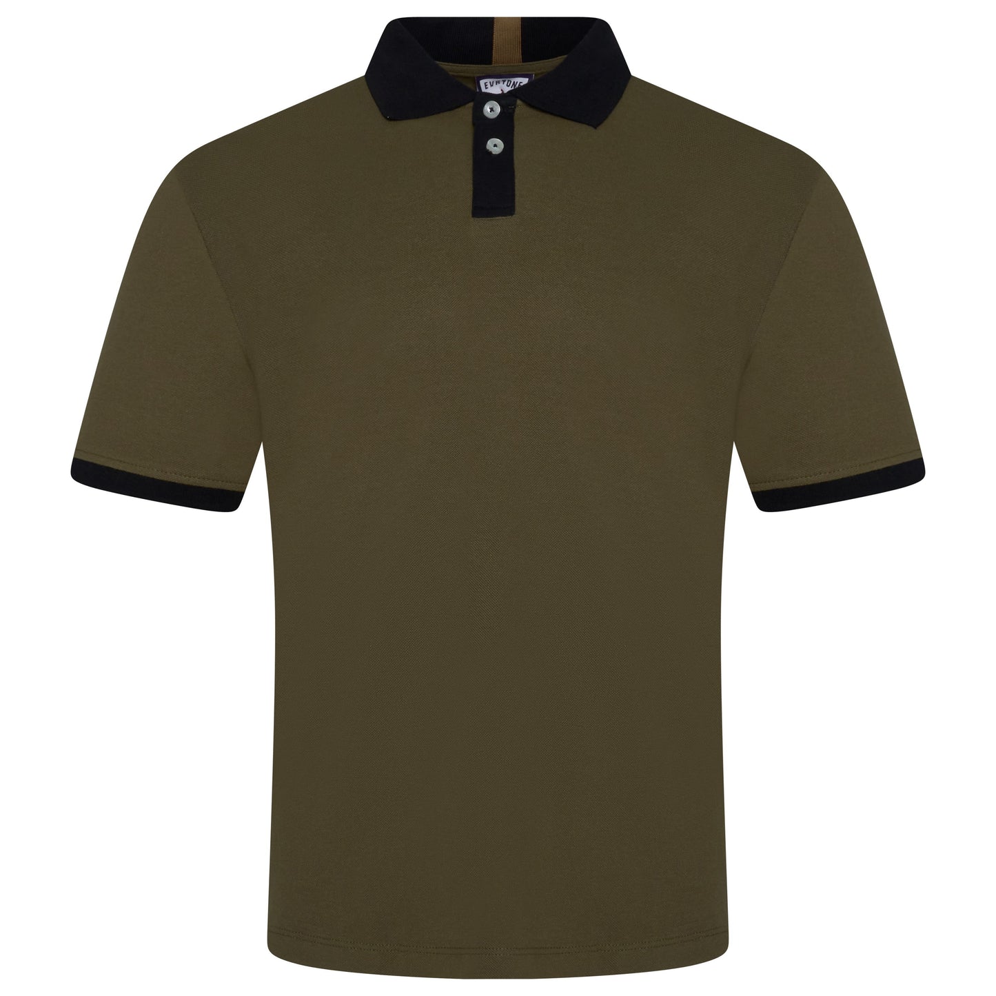 Mens Cotton Polo Shirt Contrast Collar Pique Casual T-Shirt S-2XL UK - QHA UK