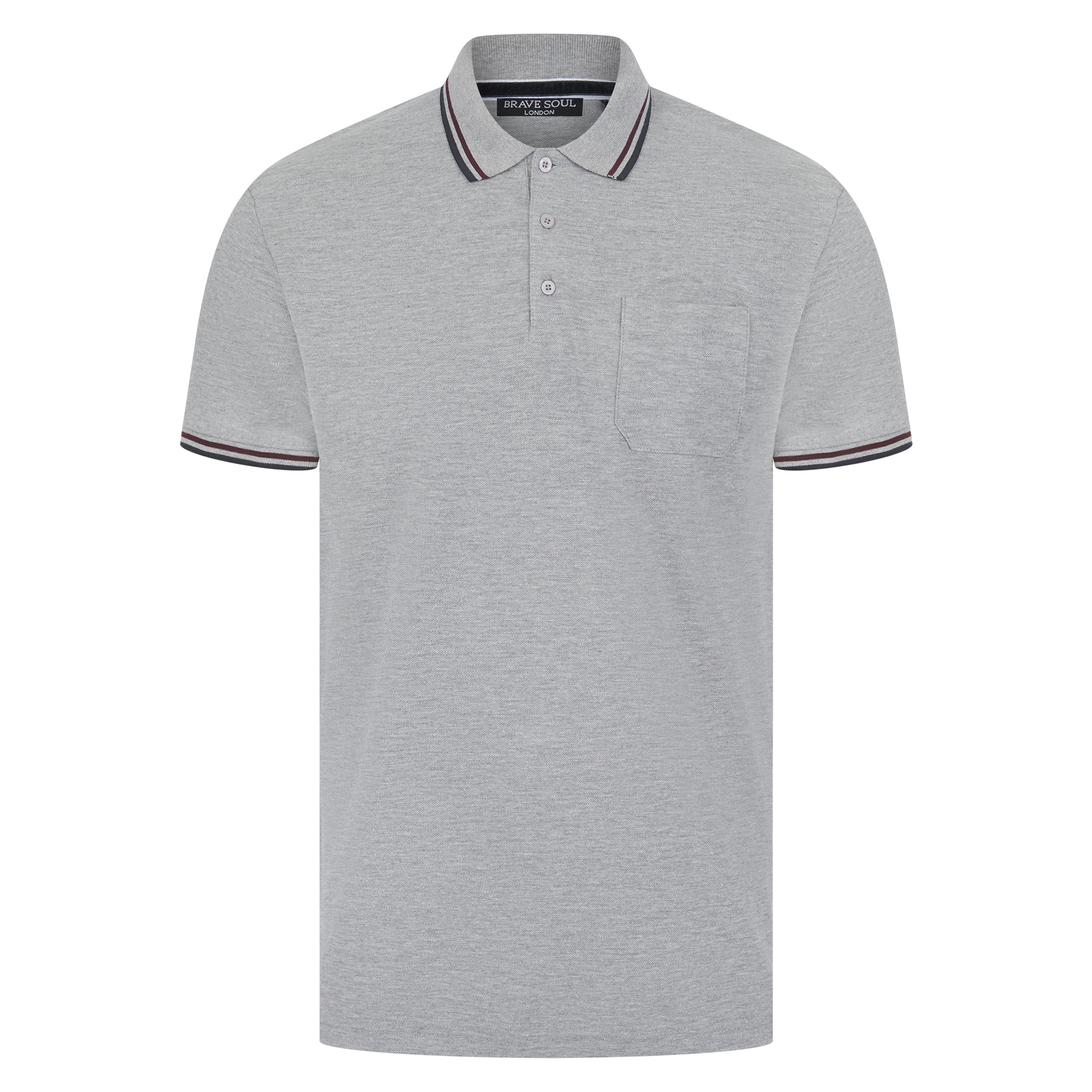 Brave Soul Cosmo Pique Polo Shirt