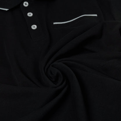 Evryone Mens Cotton Polo Shirt Contrast Tipped Short Sleeve Smart Casual Top - QHA UK
