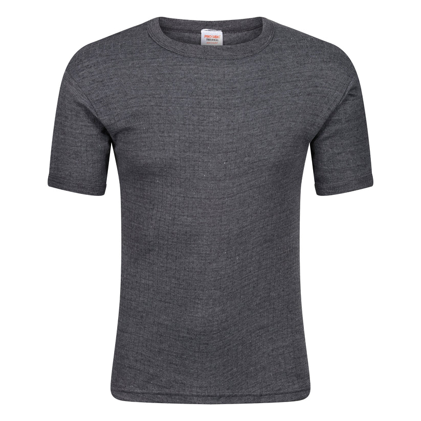 Mens Thermal Short Sleeve T Shirt Warm Base Layer Heat Retention Top - QHA UK