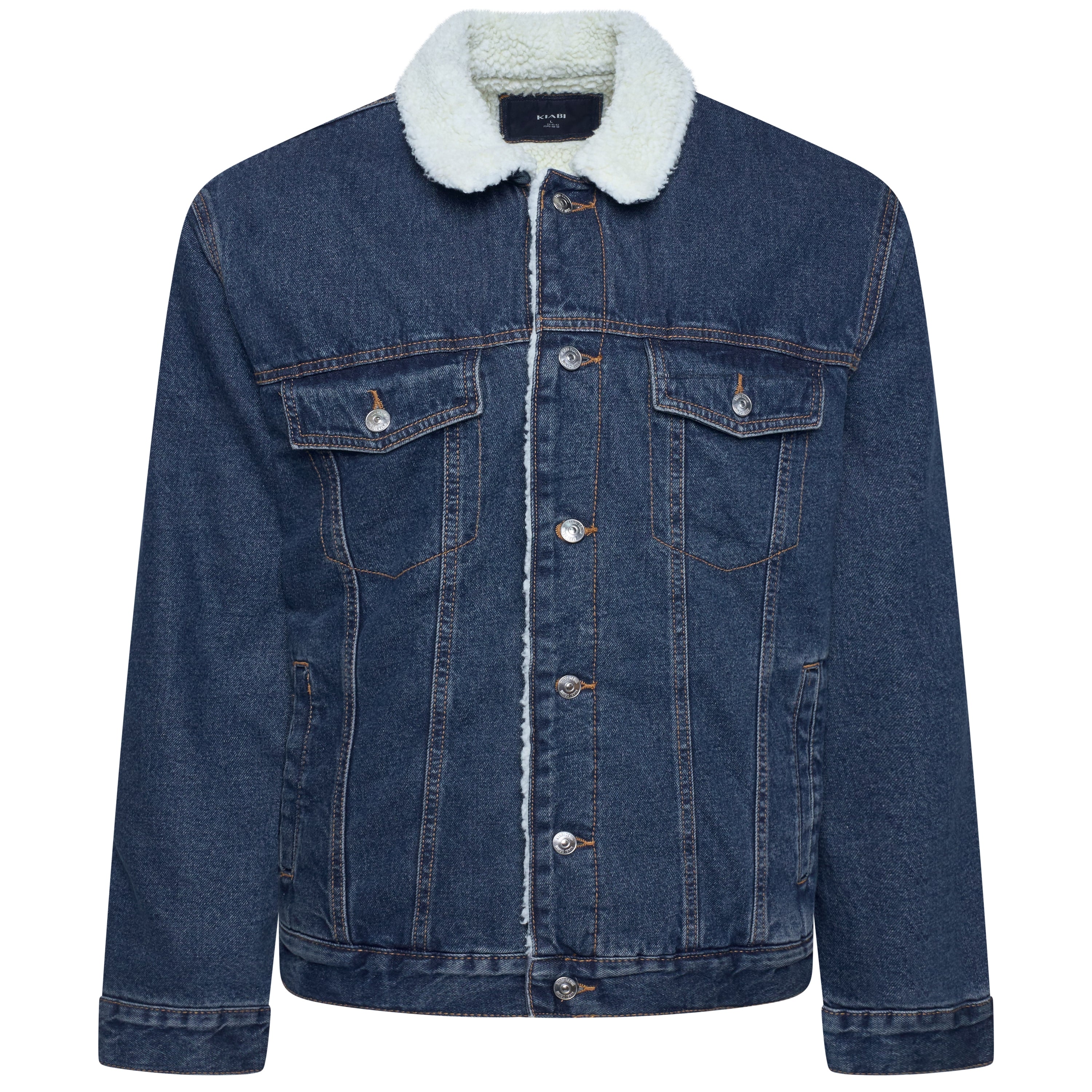 Kiabi Sherpa Fleece Lined Denim Jacket