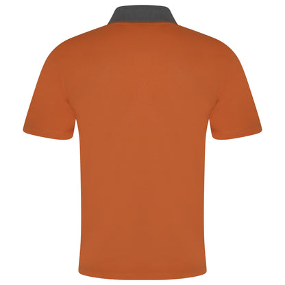 Evryone Mens Cotton Contrast Stripe Polo Shirt Short Sleeve Casual Smart Top - QHA UK