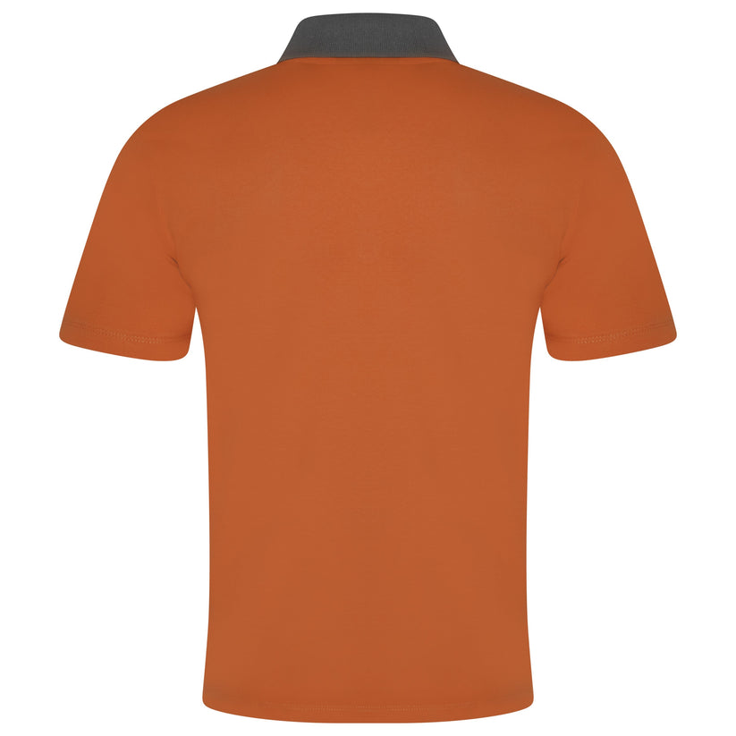 Evryone Mens Cotton Contrast Stripe Polo Shirt Short Sleeve Casual Smart Top - QHA UK