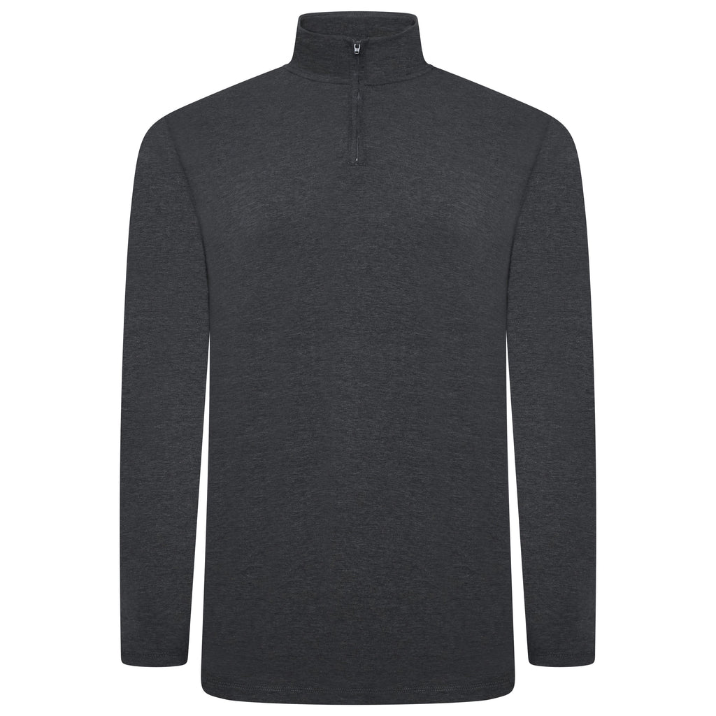 Mens Thermal Quarter Zip Pullover Stretch Lightweight Layering Top