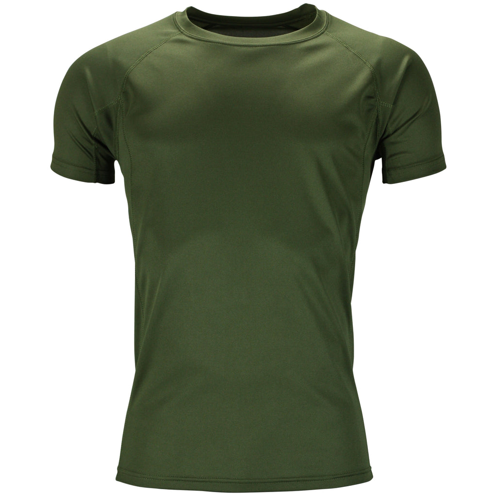Mens Gym T-Shirt Moisture Wicking Sports Running Training Breathable Tee - QHA UK