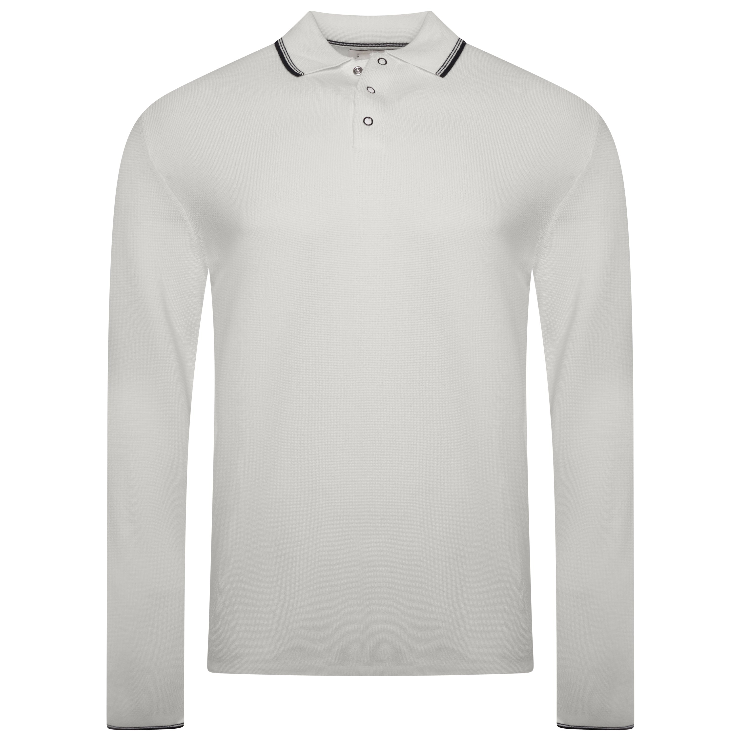 M&S Long Sleeve Cotton Modal Polo Shirt
