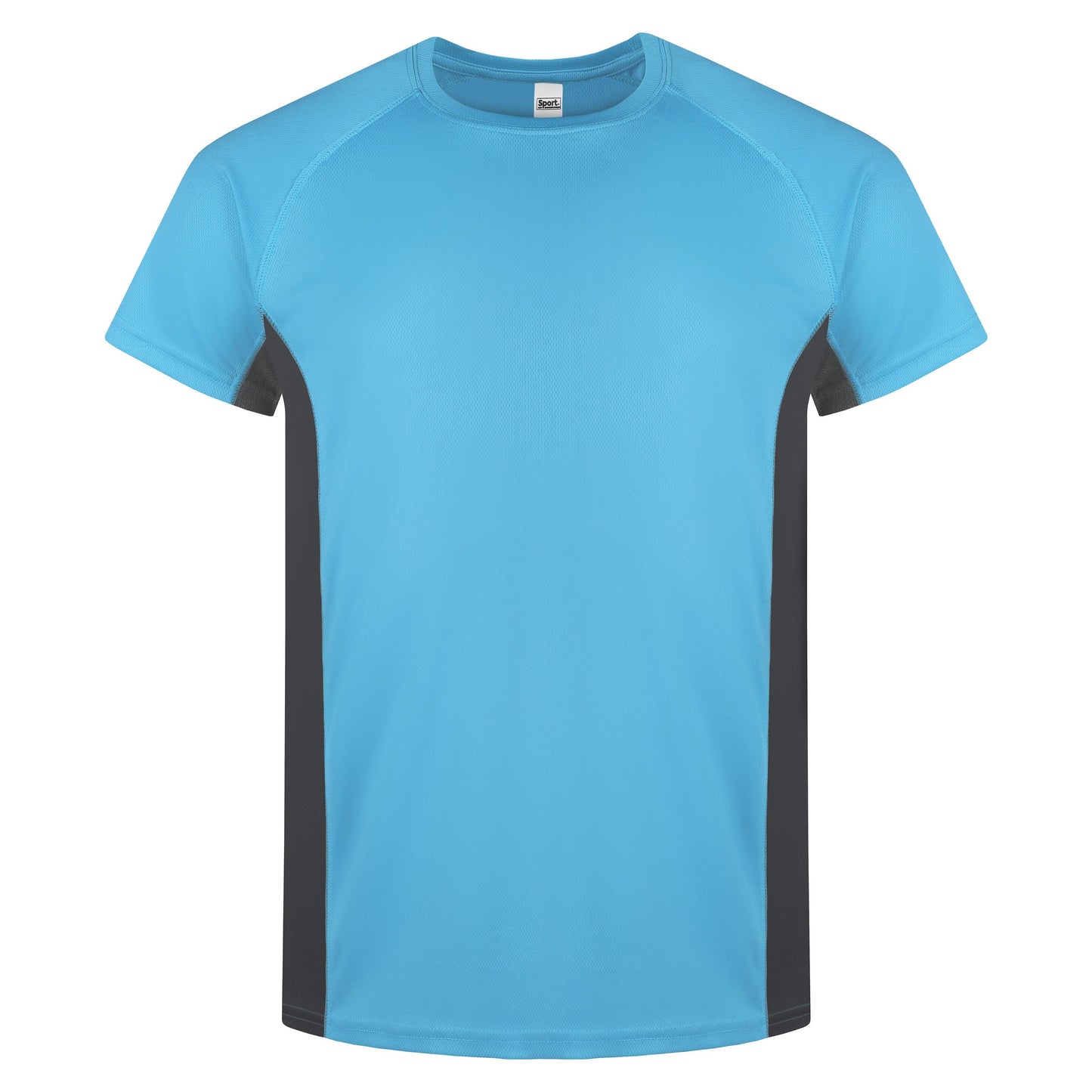 Roly Mens Gym T-Shirt Quick Dry Breathable Running Sports Contrast Panel Tee - QHA UK