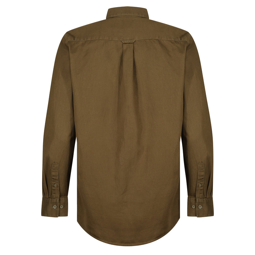 TL London Mens Cotton Button Down Shirt Long Sleeve Smart Casual Work Formal Top - QHA UK