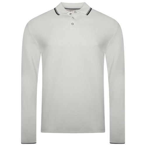 M&S Long Sleeve Cotton Modal Polo Shirt - QHA UK