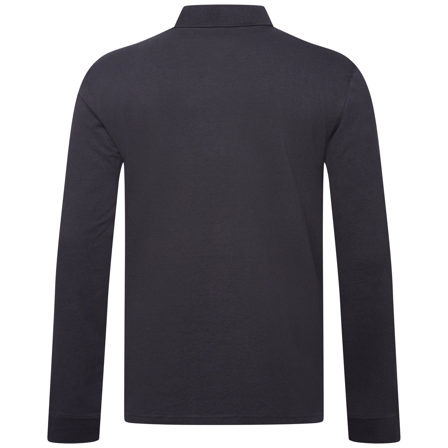 Everett Wales Mens Cotton Pique Long Sleeve Polo Shirt Casual Regular Fit - QHA UK