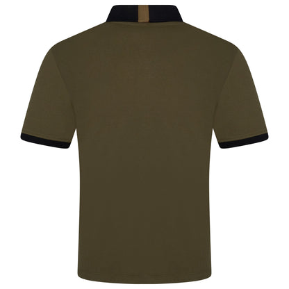 Mens Cotton Polo Shirt Contrast Collar Pique Casual T-Shirt S-2XL UK - QHA UK