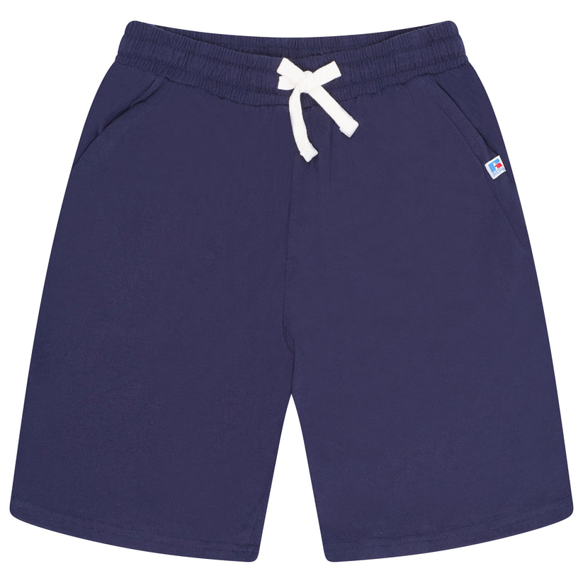 Russell Athletic Men's Jersey Shorts Gym Casual Cotton Elastic Waist - QHA UK