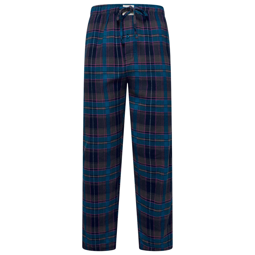 Lucky Brand Mens Henley Pyjama Set Flannel Check Lounge Pants PJs S-XL - QHA UK