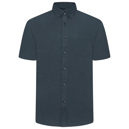 M&S Ultimate Pure Cotton Oxford Shirt Mens Short Sleeve S-4XL - QHA UK