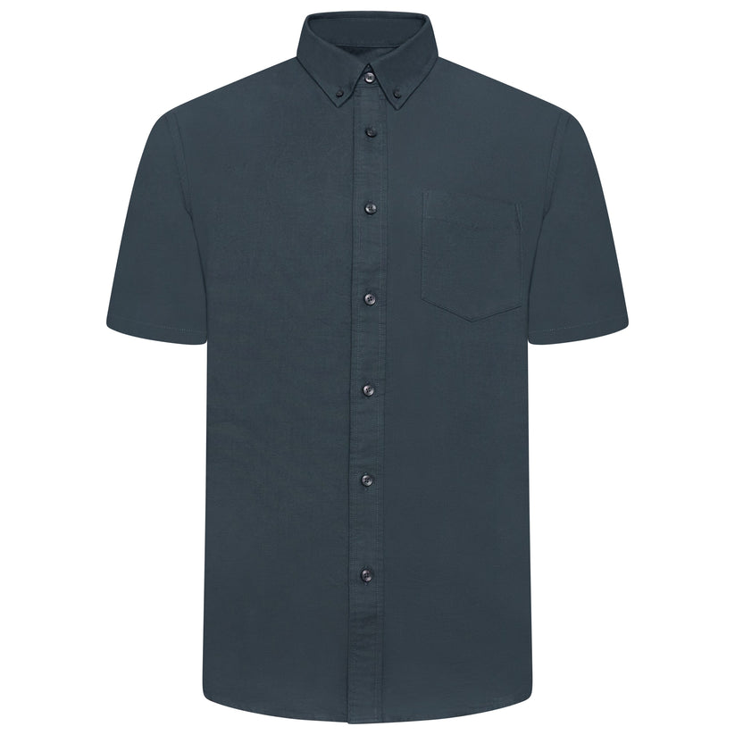 M&S Ultimate Pure Cotton Oxford Shirt Mens Short Sleeve S-4XL - QHA UK