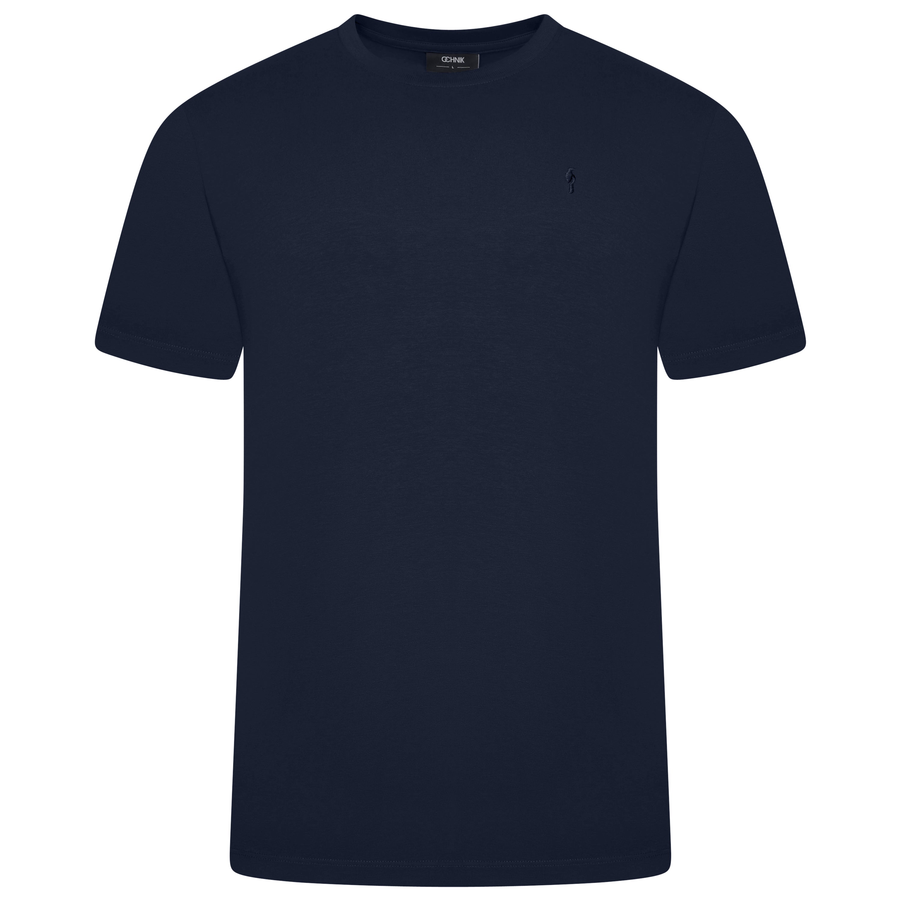Ochnik Mens Stretch Cotton T-Shirt Crew Neck Logo Tee Regular Fit S-4XL