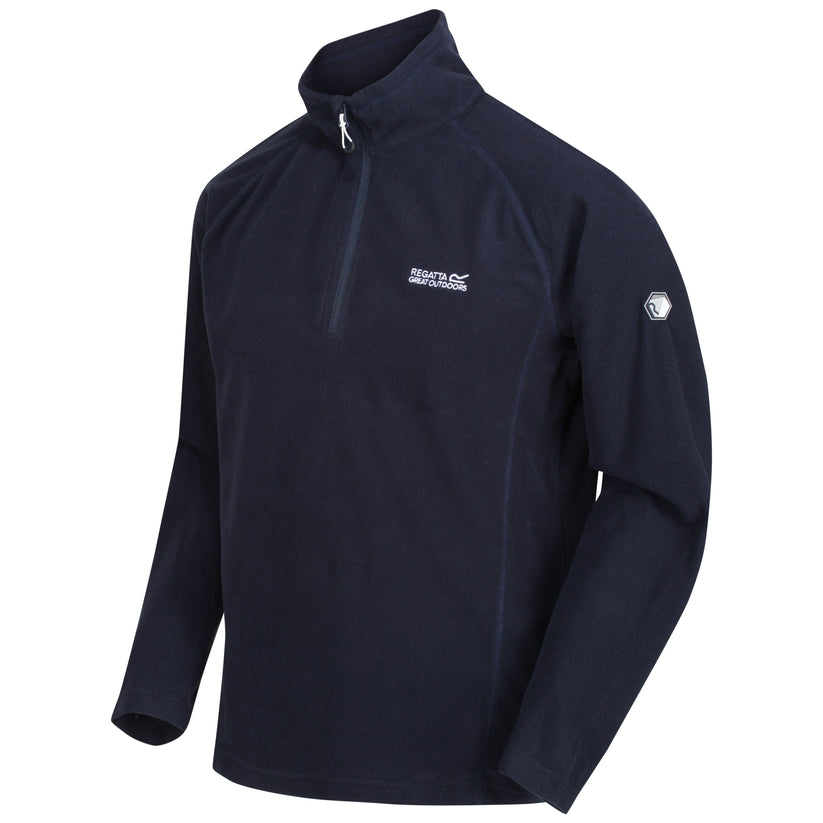 Regatta Mens Half Zip Fleece Lightweight Microfleece Outdoor Top - QHA UK