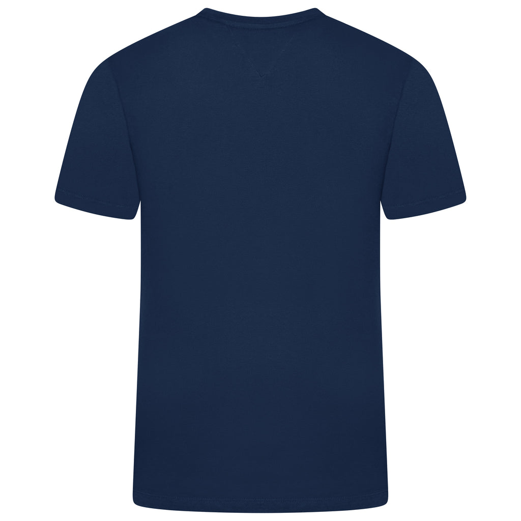Tommy Hilfiger Mens Embroidered Logo Cotton Crew Neck T-Shirt S-2XL - QHA UK