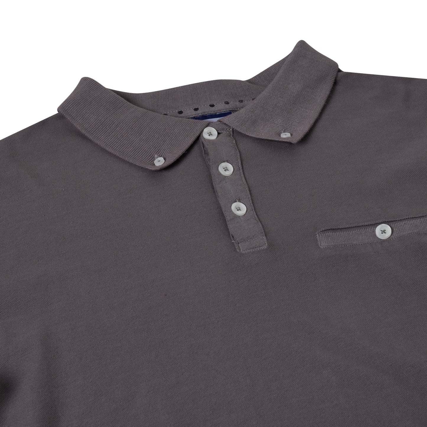Evryone Mens Cotton Pique Polo Shirt Button Collar Short Sleeve Casual Top - QHA UK