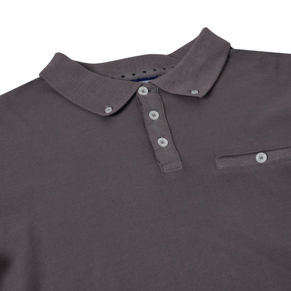 Evryone Mens Cotton Pique Polo Shirt Button Collar Short Sleeve Casual Top - QHA UK