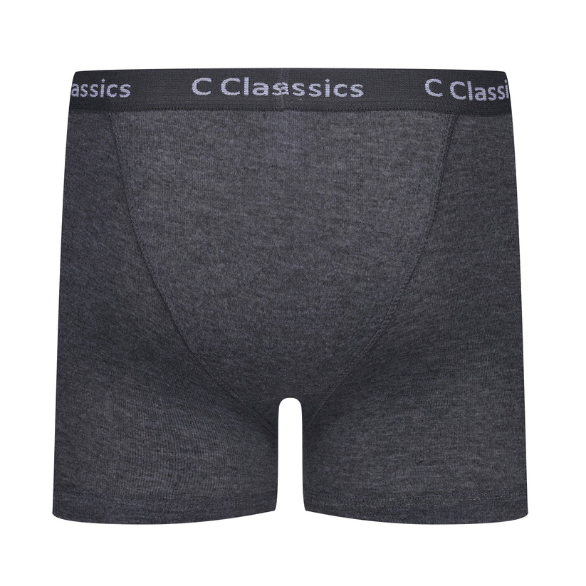 C Classics Mens 3 Pack Boxer Shorts Button Fly Cotton Rich Comfort Fit Underwear - QHA UK