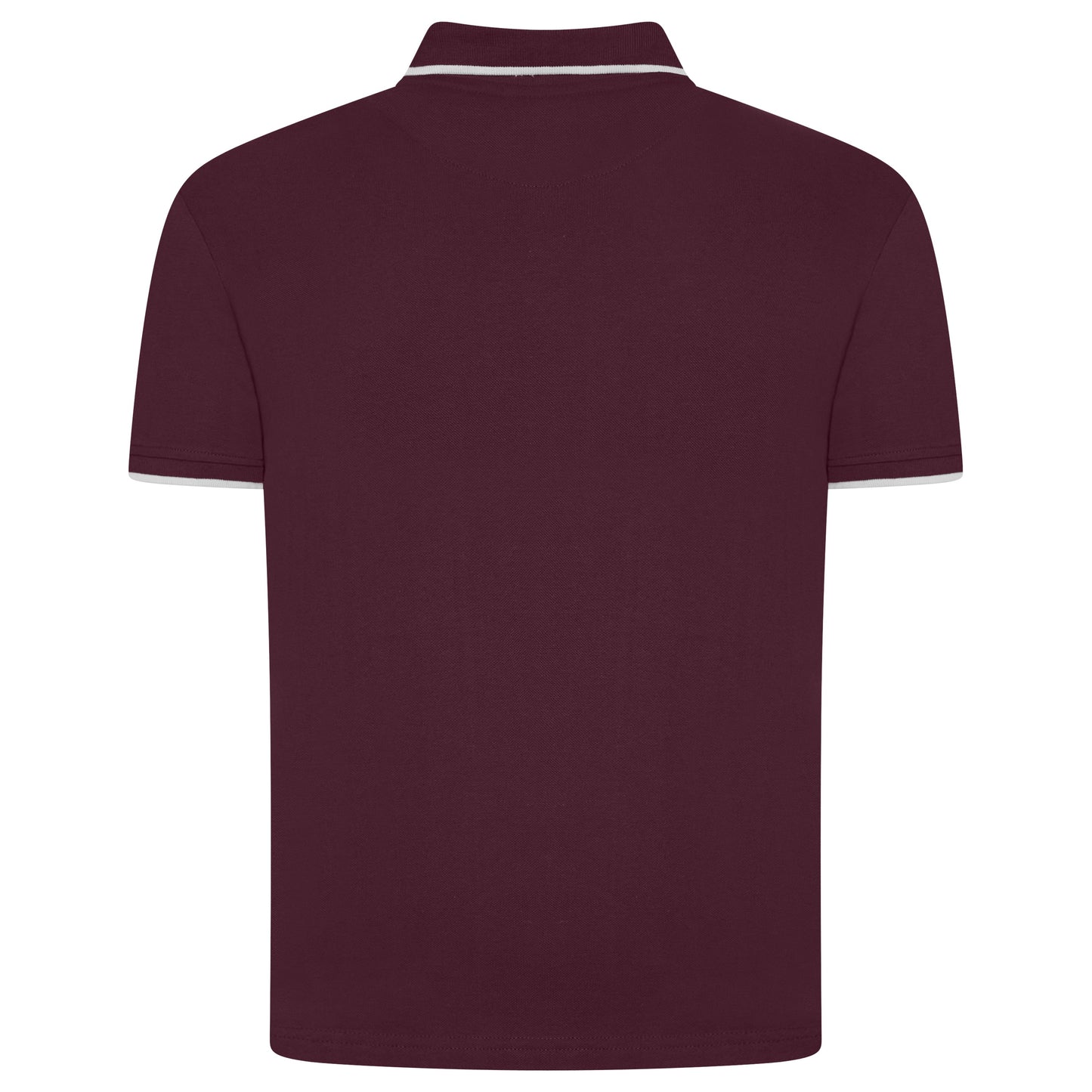 Evryone Mens Cotton Polo Shirt Contrast Tipped Short Sleeve Smart Casual Top - QHA UK