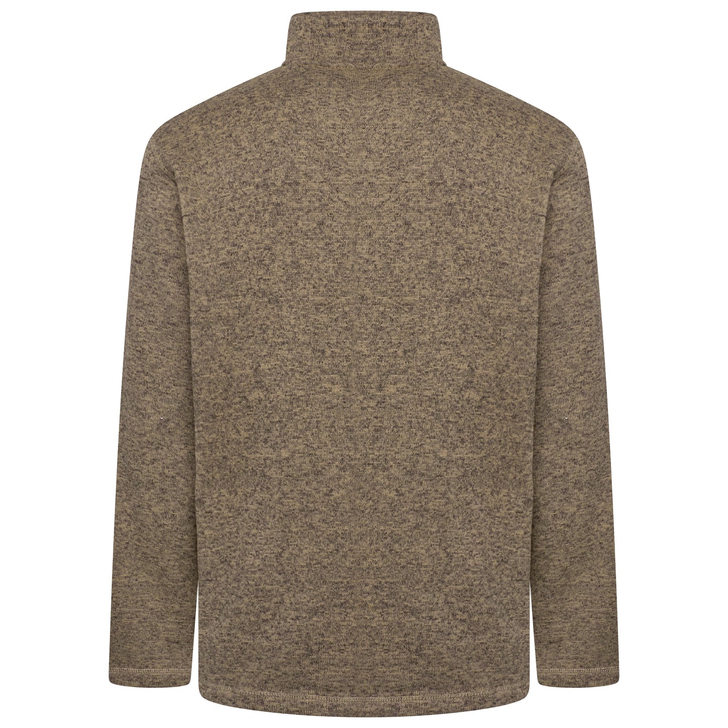Wrangler Authentics Mens Quarter Zip Fleece Jumper Marl Pullover Top RRP: 45 - QHA UK