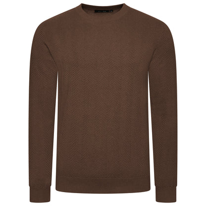 Brown sweater on a white background