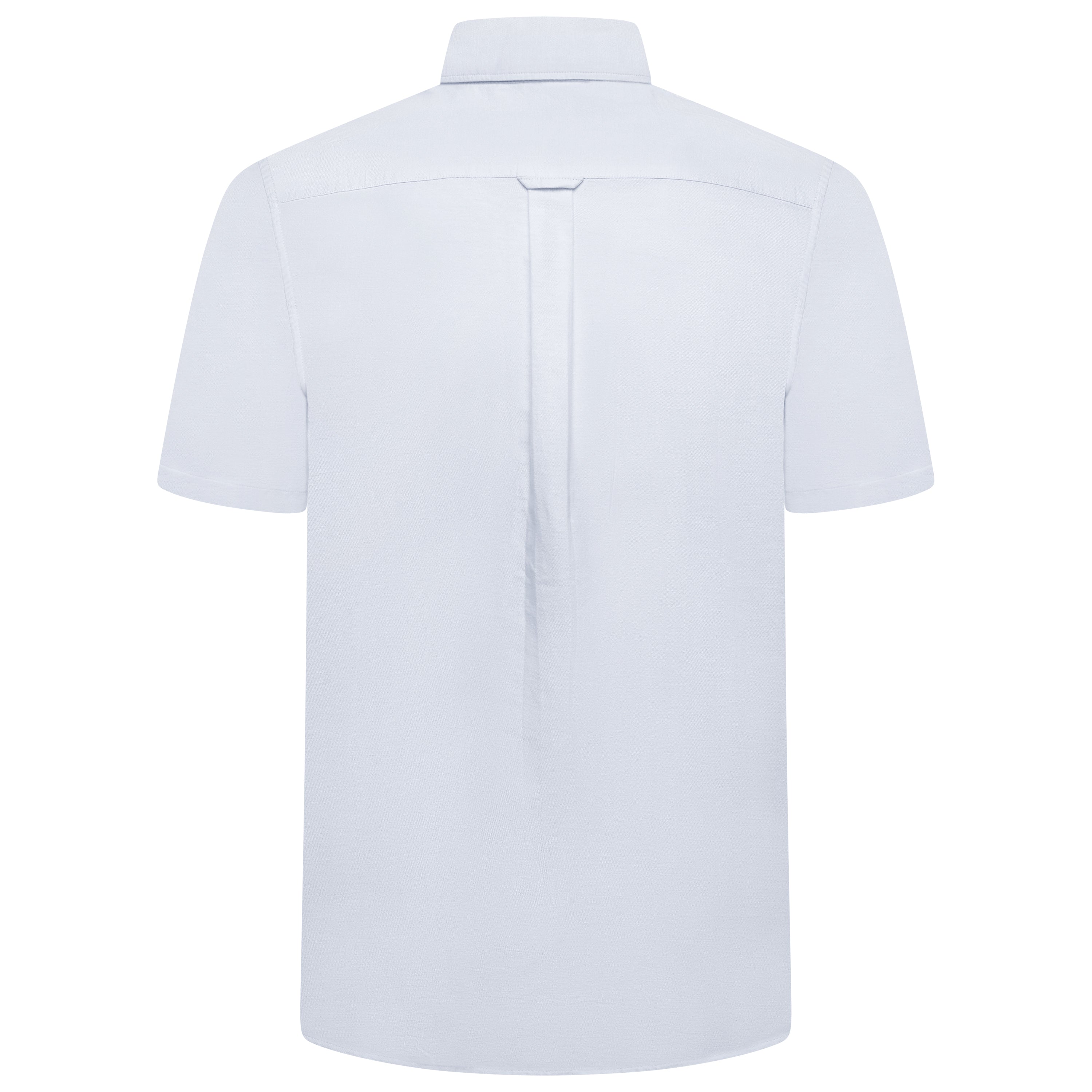 M&S Mens Cotton Oxford Shirt Short Sleeve Button Down Regular Fit - QHA UK