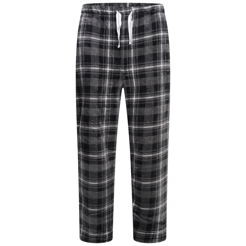 Mens Plush Fleece Lounge Set Pyjama Tracksuit Soft Warm Loungewear - QHA UK