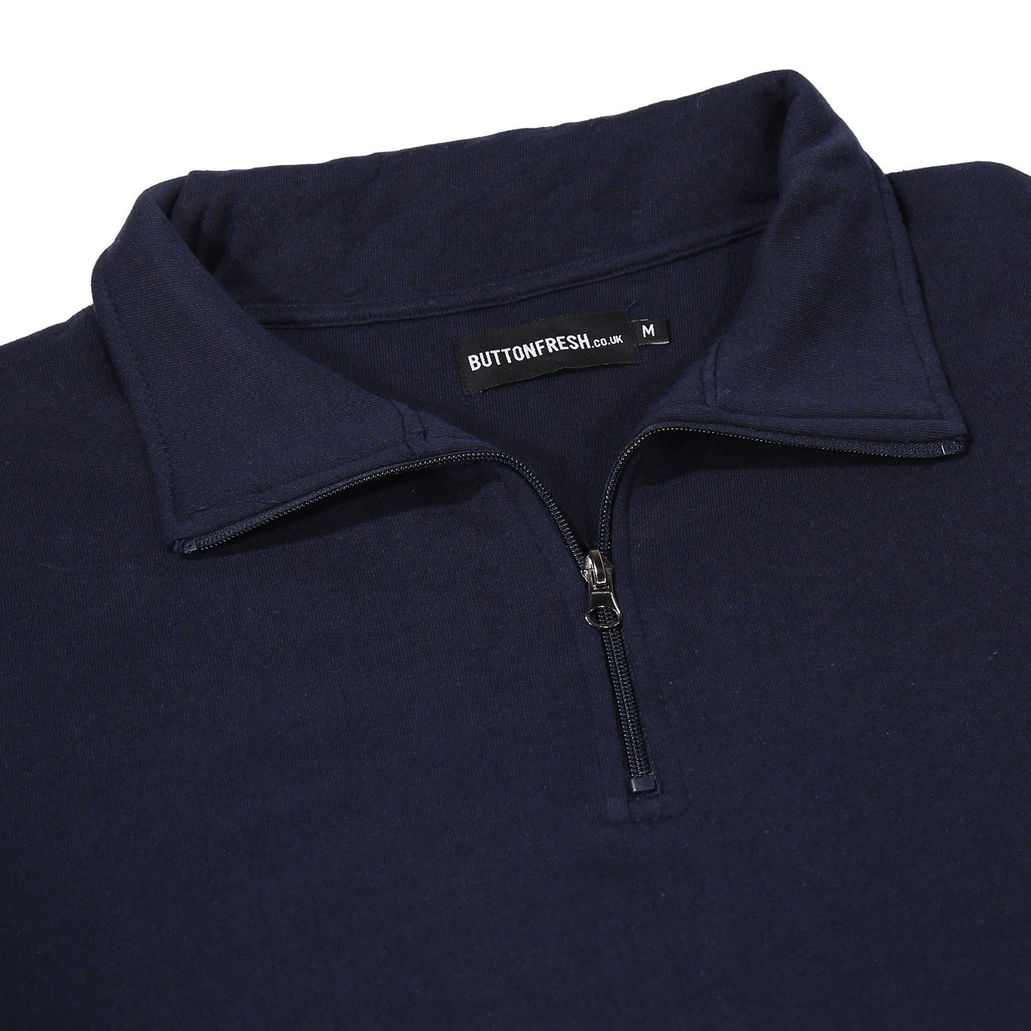 Mens Quarter Zip Sweatshirt Fleece Pullover Work Jumper Cotton Blend - QHA UK