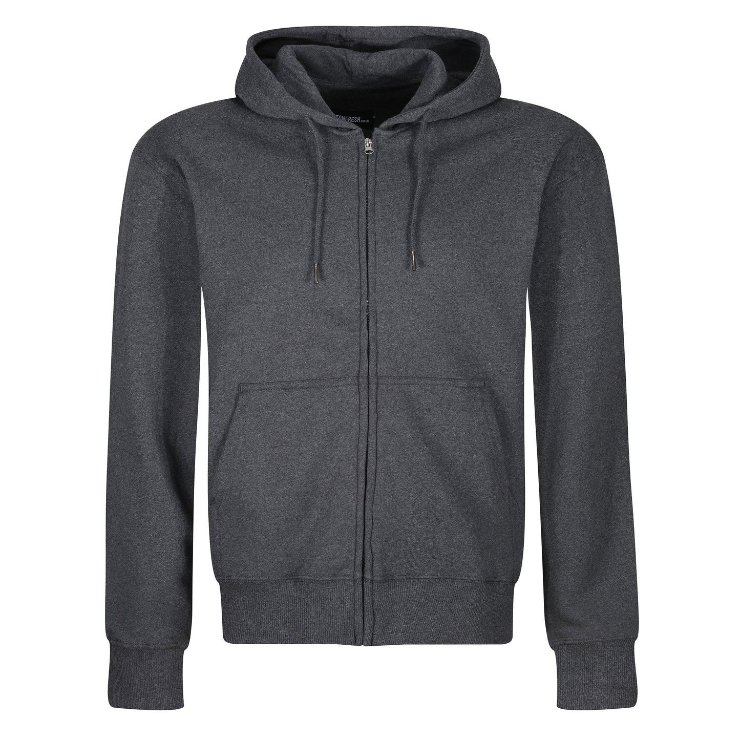 Mens Full Zip Hoodie Fleece Sweatshirt Jacket Casual Hooded Top - QHA UK