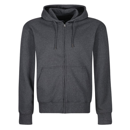 Mens Full Zip Hoodie Fleece Sweatshirt Jacket Casual Hooded Top - QHA UK