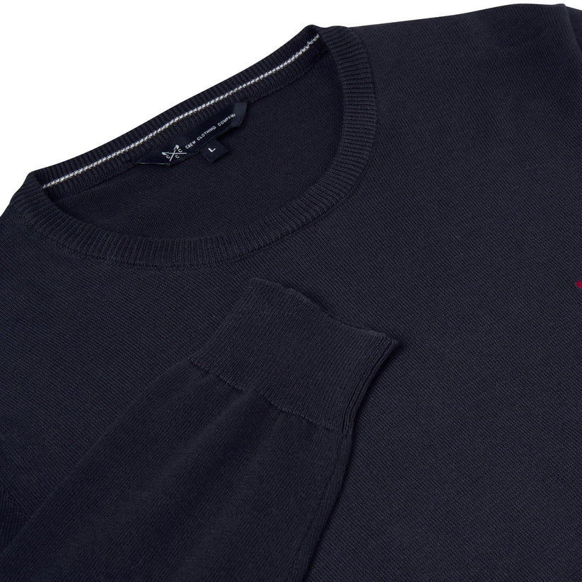 Crew Clothing Mens Cotton Crew Neck Jumper Random Colour XS-3XL RRP £55 - QHA UK