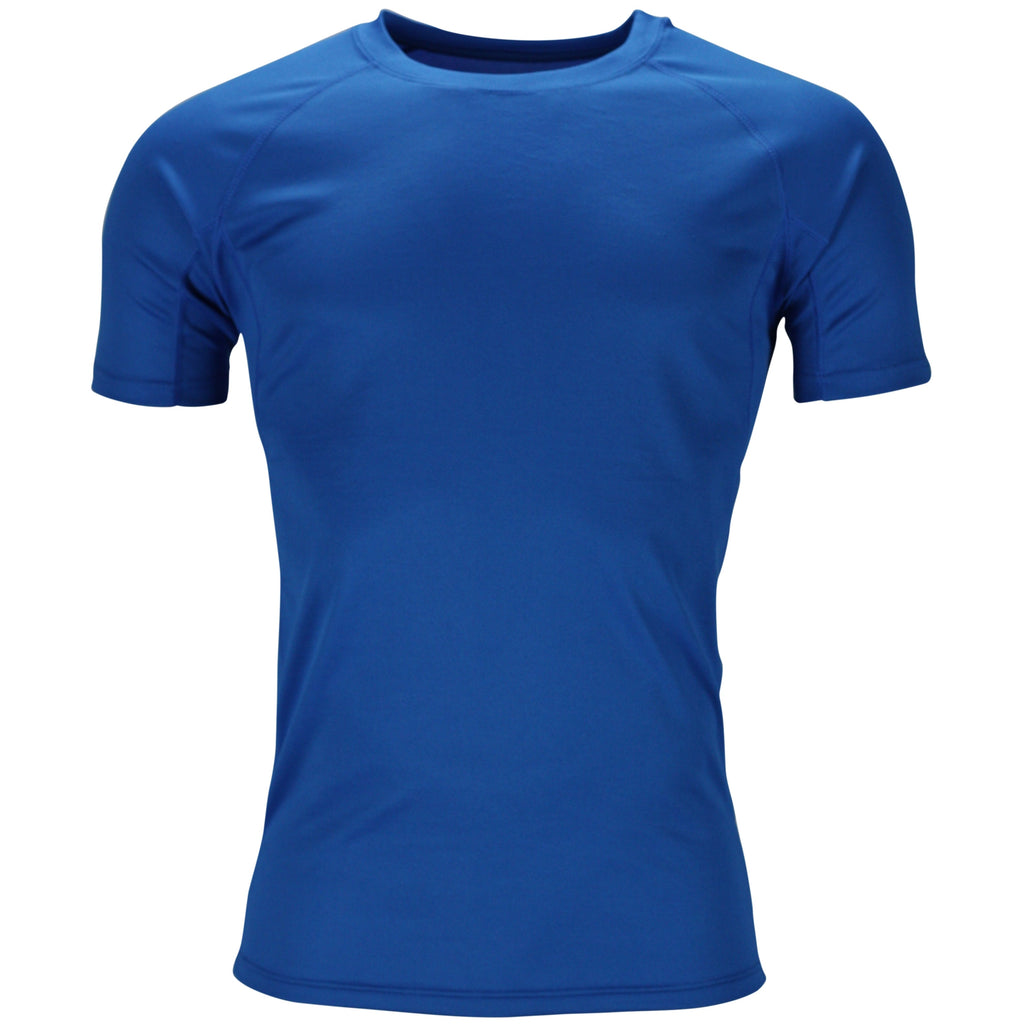 Mens Gym T-Shirt Moisture Wicking Sports Running Training Breathable Tee - QHA UK