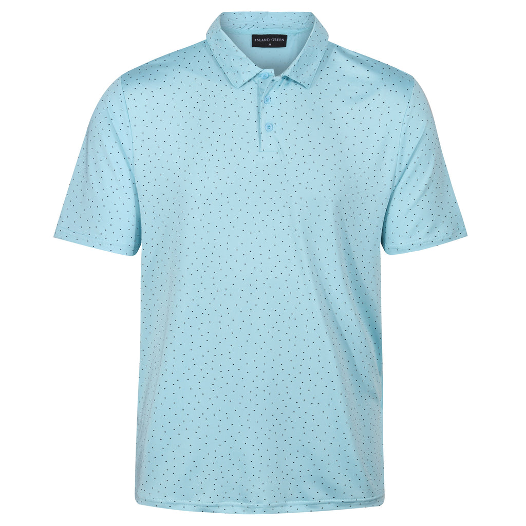 Mens Golf Polo Shirt Stretch Breathable Quick Dry Sports Casual Top - QHA UK
