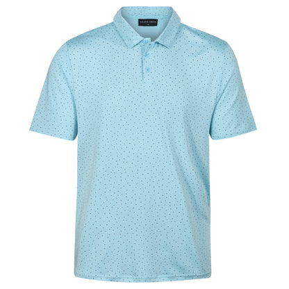 Mens Golf Polo Shirt Stretch Breathable Quick Dry Sports Casual Top - QHA UK