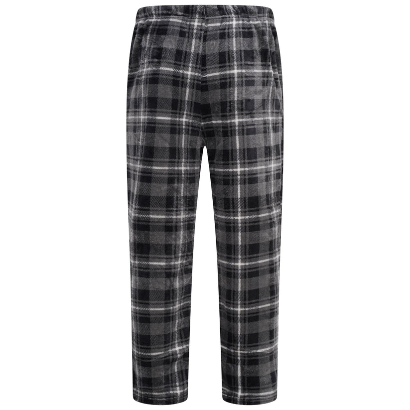 Mens Plush Fleece Lounge Set Pyjama Tracksuit Soft Warm Loungewear - QHA UK