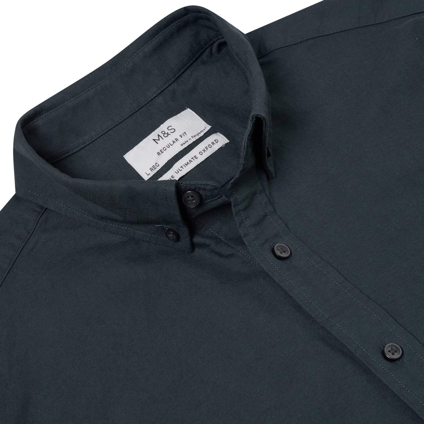 M&S Ultimate Pure Cotton Oxford Shirt Mens Short Sleeve S-4XL - QHA UK