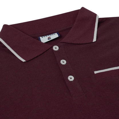 Evryone Mens Cotton Polo Shirt Contrast Tipped Short Sleeve Smart Casual Top - QHA UK