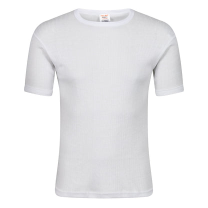 Mens Thermal Short Sleeve T Shirt Warm Base Layer Heat Retention Top - QHA UK