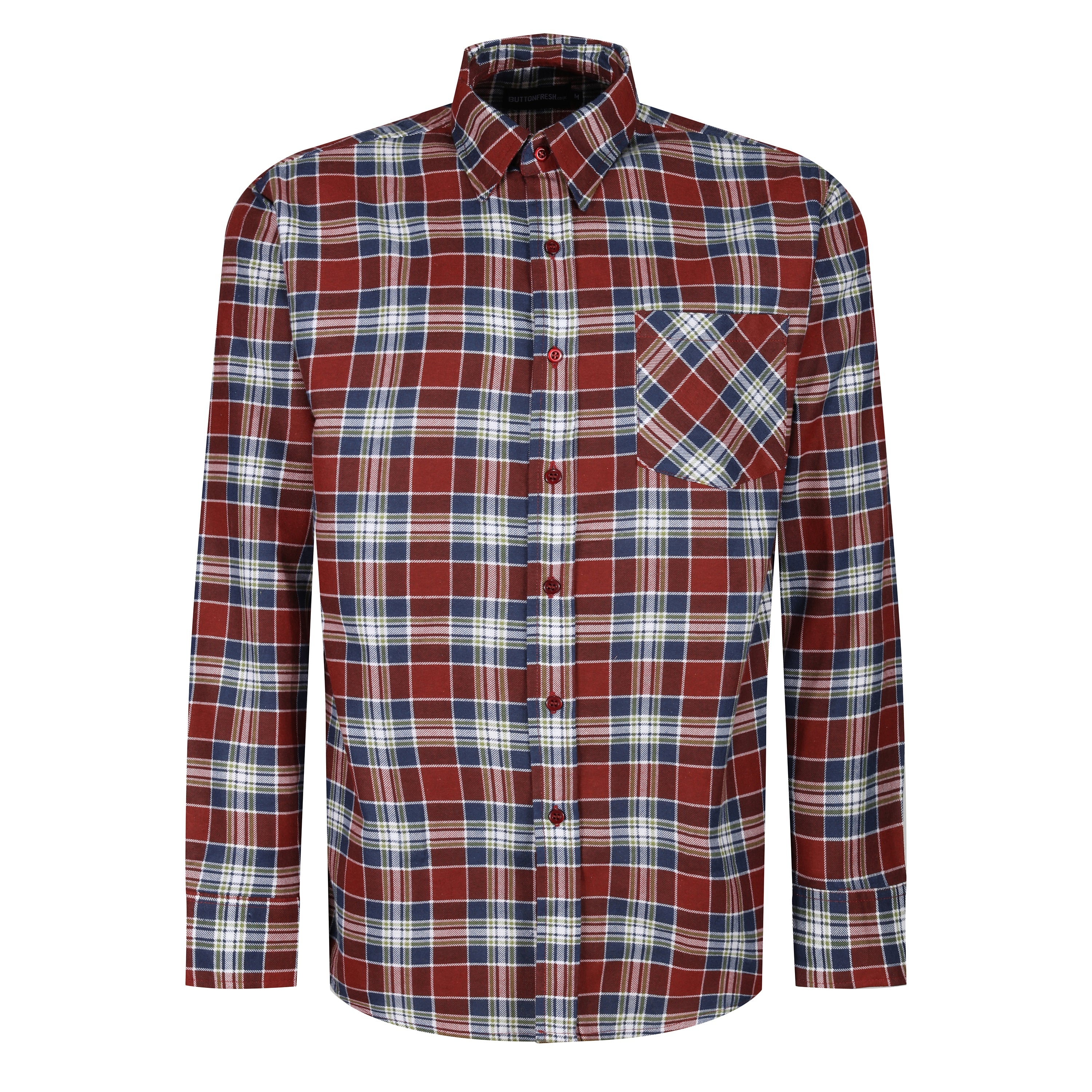 ButtonFresh Brushed Cotton Check Shirt