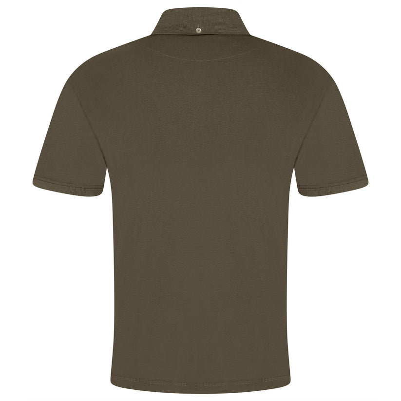 Evryone Mens Cotton Pique Polo Shirt Button Collar Short Sleeve Casual Top - QHA UK