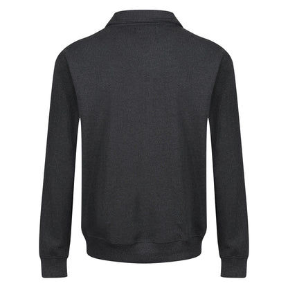 Mens Quarter Zip Sweatshirt Fleece Pullover Work Jumper Cotton Blend - QHA UK